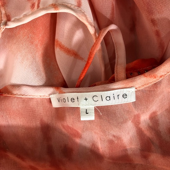 Violet + Claire large orange blouse (#27) - Picture 7 of 8